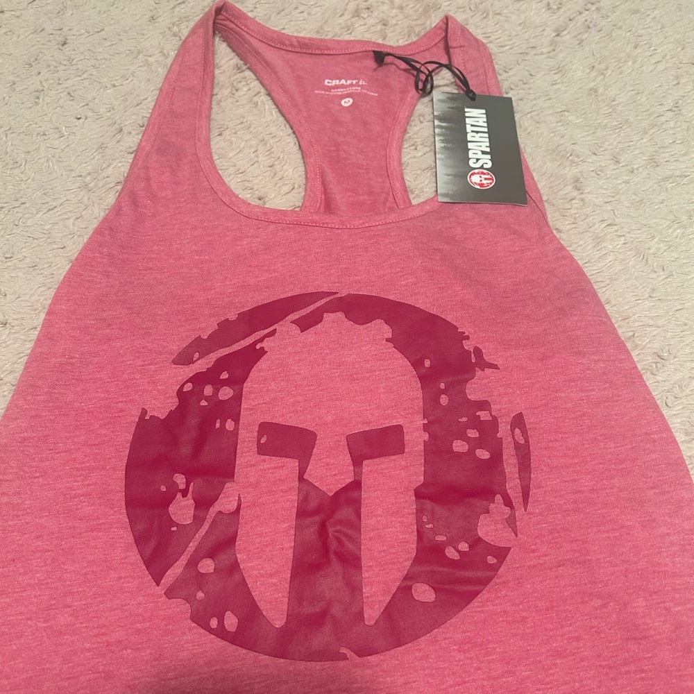 Spartan Pink Racerback Tank Top